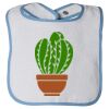 Infant Contrast Trim Terry Bib Thumbnail