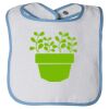 Infant Contrast Trim Terry Bib Thumbnail