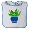 Infant Contrast Trim Terry Bib Thumbnail