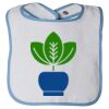 Infant Contrast Trim Terry Bib Thumbnail