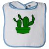 Infant Contrast Trim Terry Bib Thumbnail