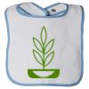 Infant Contrast Trim Terry Bib Thumbnail