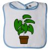 Infant Contrast Trim Terry Bib Thumbnail