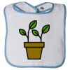 Infant Contrast Trim Terry Bib Thumbnail