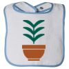 Infant Contrast Trim Terry Bib Thumbnail