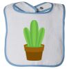 Infant Contrast Trim Terry Bib Thumbnail