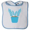 Infant Contrast Trim Terry Bib Thumbnail
