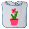 Infant Contrast Trim Terry Bib Thumbnail