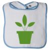 Infant Contrast Trim Terry Bib Thumbnail