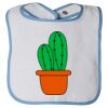 Infant Contrast Trim Terry Bib Thumbnail