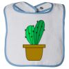Infant Contrast Trim Terry Bib Thumbnail