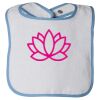 Infant Contrast Trim Terry Bib Thumbnail