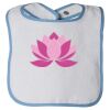 Infant Contrast Trim Terry Bib Thumbnail