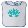 Infant Contrast Trim Terry Bib Thumbnail