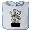 Infant Contrast Trim Terry Bib Thumbnail