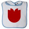 Infant Contrast Trim Terry Bib Thumbnail