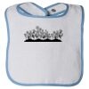 Infant Contrast Trim Terry Bib Thumbnail