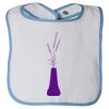 Infant Contrast Trim Terry Bib Thumbnail