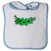 Infant Contrast Trim Terry Bib Thumbnail