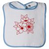 Infant Contrast Trim Terry Bib Thumbnail