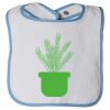 Infant Contrast Trim Terry Bib Thumbnail