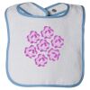 Infant Contrast Trim Terry Bib Thumbnail