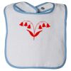 Infant Contrast Trim Terry Bib Thumbnail