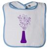 Infant Contrast Trim Terry Bib Thumbnail