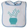 Infant Contrast Trim Terry Bib Thumbnail