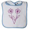 Infant Contrast Trim Terry Bib Thumbnail