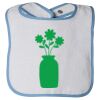 Infant Contrast Trim Terry Bib Thumbnail