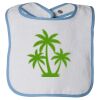 Infant Contrast Trim Terry Bib Thumbnail