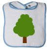 Infant Contrast Trim Terry Bib Thumbnail