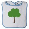 Infant Contrast Trim Terry Bib Thumbnail