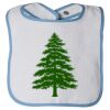 Infant Contrast Trim Terry Bib Thumbnail