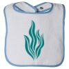 Infant Contrast Trim Terry Bib Thumbnail