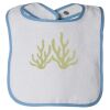 Infant Contrast Trim Terry Bib Thumbnail