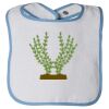 Infant Contrast Trim Terry Bib Thumbnail