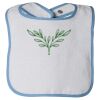 Infant Contrast Trim Terry Bib Thumbnail