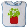 Infant Contrast Trim Terry Bib Thumbnail