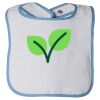 Infant Contrast Trim Terry Bib Thumbnail