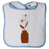 Infant Contrast Trim Terry Bib Thumbnail