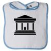 Infant Contrast Trim Terry Bib Thumbnail