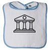 Infant Contrast Trim Terry Bib Thumbnail