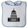 Infant Contrast Trim Terry Bib Thumbnail
