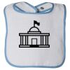 Infant Contrast Trim Terry Bib Thumbnail