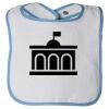 Infant Contrast Trim Terry Bib Thumbnail