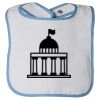Infant Contrast Trim Terry Bib Thumbnail