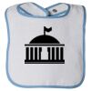 Infant Contrast Trim Terry Bib Thumbnail