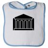 Infant Contrast Trim Terry Bib Thumbnail